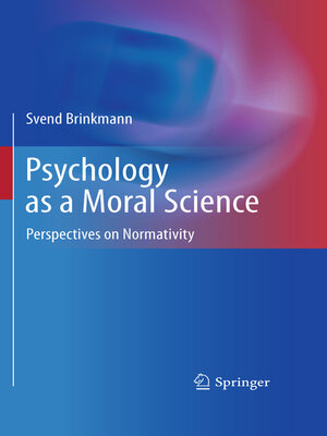 cover image of Psychology as a Moral Science